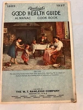 Rawleigh’s VTG 1937 Good Health Guide Almanac Cookbook 32 Pages 