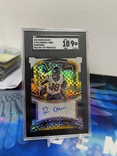 2020 Panini Select Randall Cobb Auto Gold Die Cut /10 SGC 9 Auto 10
