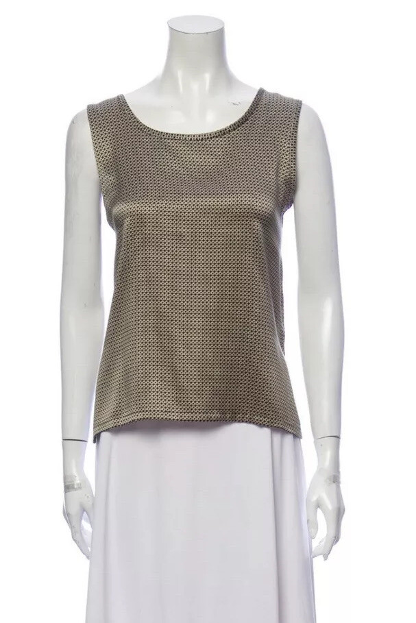 canotta SETA beige pre loved autentica SAINT LAURENT taglia 38