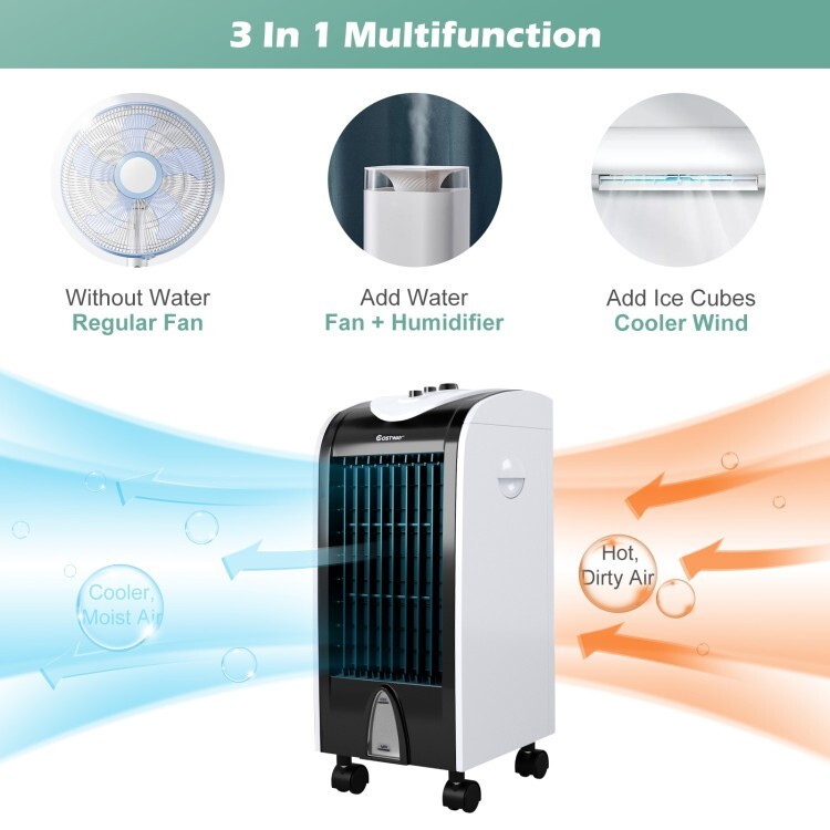 Costway 3in1 Portable Evaporative Air Cooler Fan Humidify