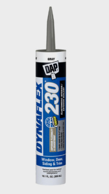 DAP DYNAFLEX 230 GRAY Silicone Door Trim Window Siding Sealant 10.1 oz 18286 NEW