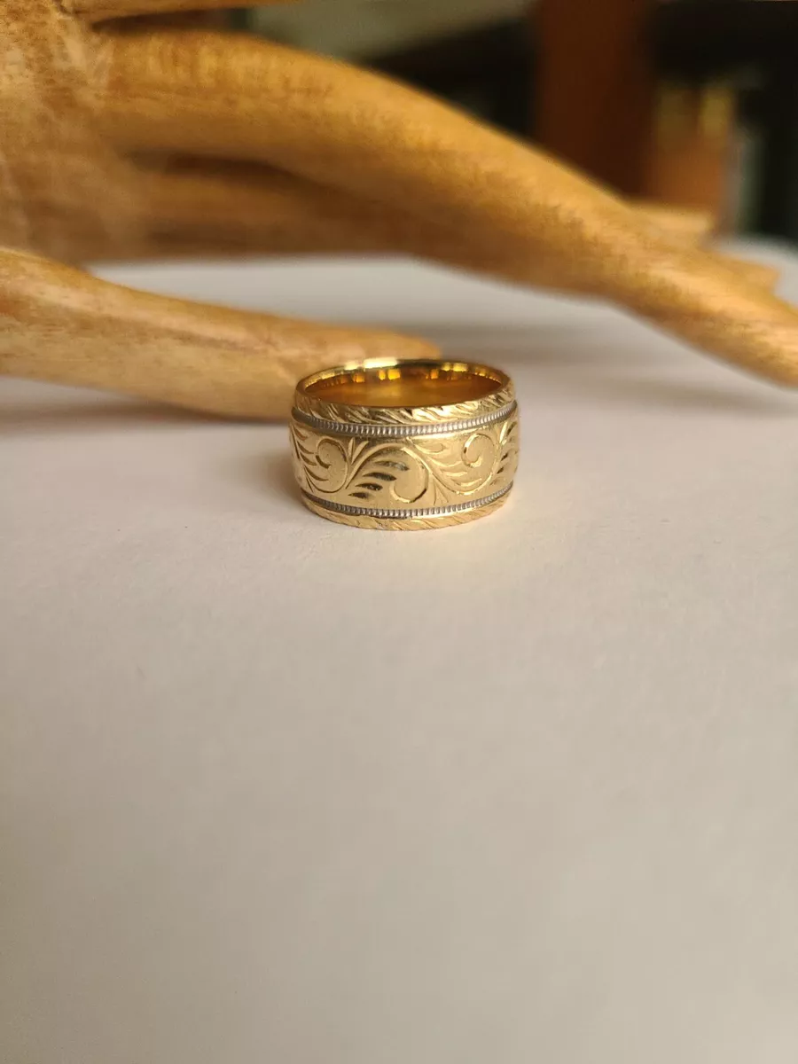 Scrollwork wedding band sale