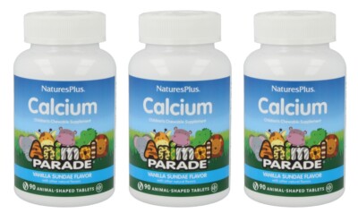 Natures Plus Animal Parade Calcium   3 x 90 Lutschtabletten (83,58 EUR/kg)