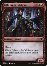 Magic the Gathering (mtg): VOW: Falkenrath Celebrants (Showcase) - Foil