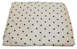 RALPH-LAUREN-Barrymore-Deco-Navy-Dot-amp-Cream-FULL-FLAT-SHEET-Soft-Cotton-Sateen