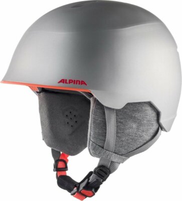 Alpina Maroi Junior Ski Helmet, Silver Flamingo Matt, size 53-57.