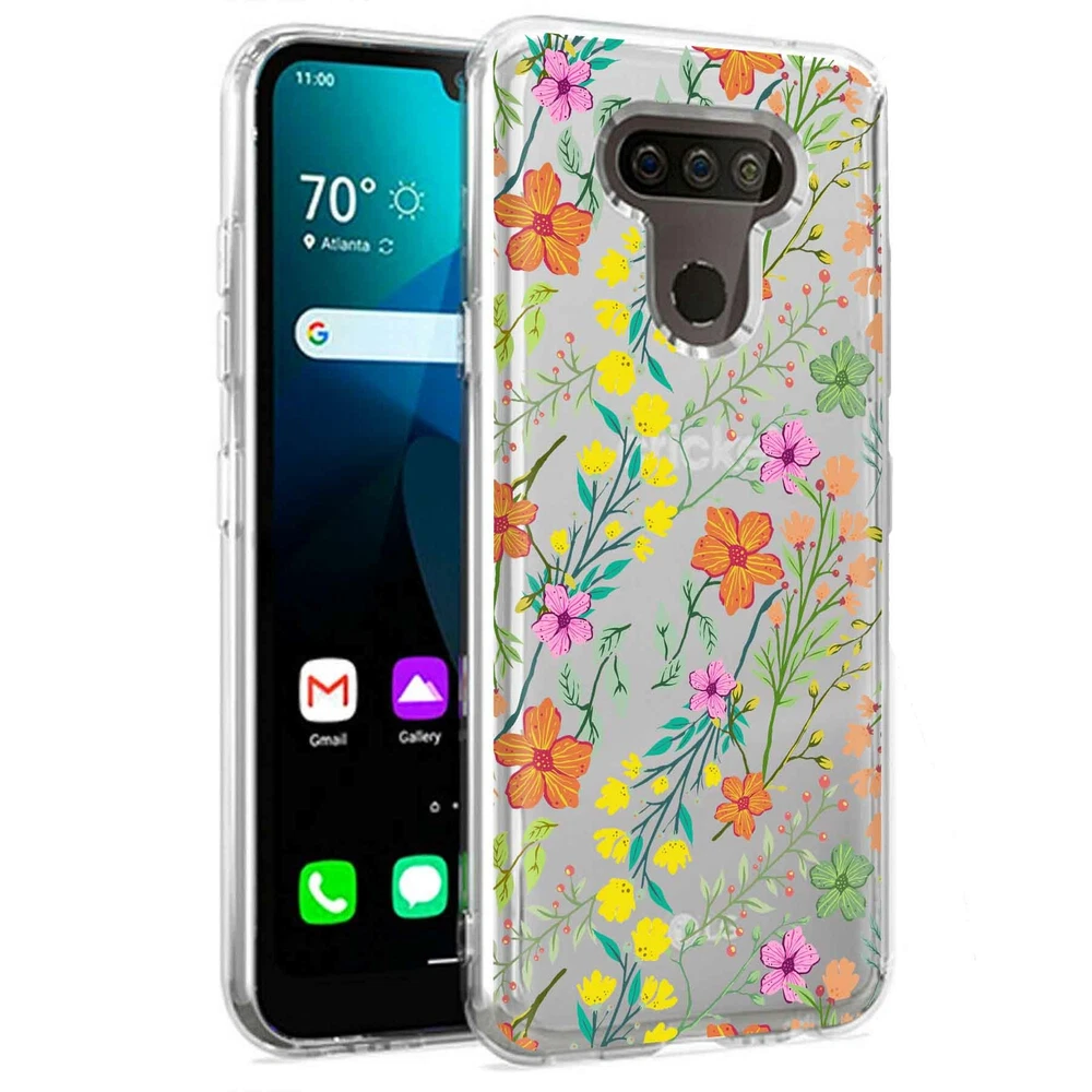 Phone Case for LG Harmony 4,Premier Pro Plus,K41, Flower 20 Print