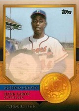 #GG-54 Hank Aaron - Milwaukee Braves - 2012 Topps - Golden Greats Baseball