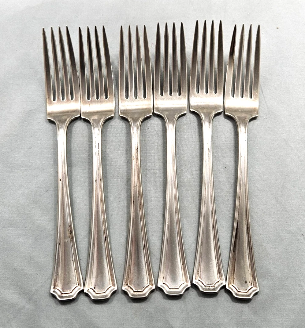 National Silver Co. Fork Antique US Silver-Plated Flatware for