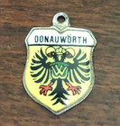 Vintage Donauworth 800 Silver Enamel Shield Charm Reu — photo 2
