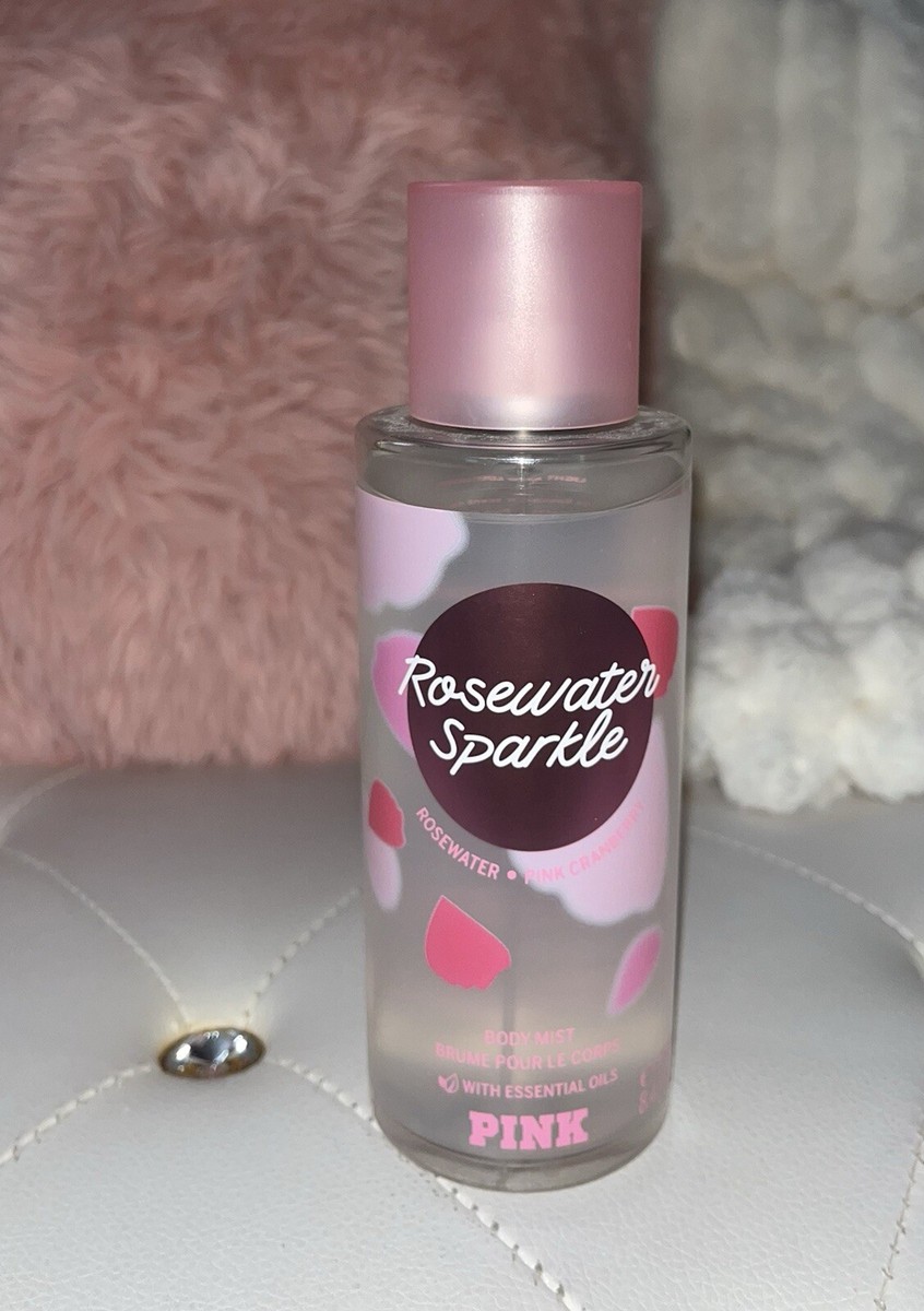 NEW Victoria's Secret PINK Rosewater Sparkle Fragrance Body Mist