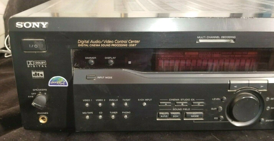 SONY STR-DE845 - 5.1 Ch AV Stereo Surround Home Theater Receiver/No Remote AS IS - Image 2 of 4