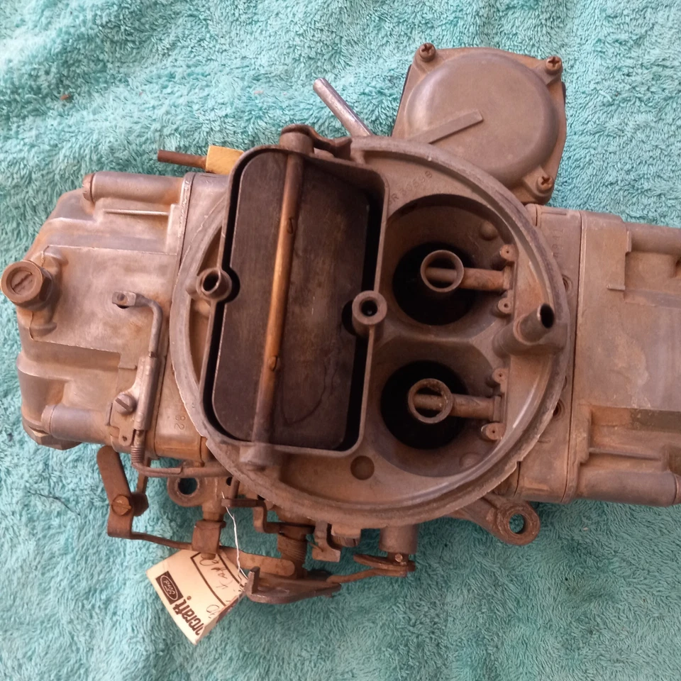 1968 Ford Mustang 390 Holley carburador C8of-9510-C stick shift Cougar Fairlane - Imagem 3 de 4