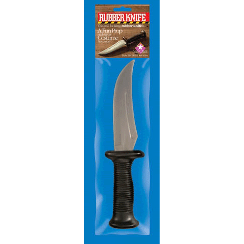 Cuchillo de Goma Bromas Bromas Bromas Halloween Disfraz Accesorio Daga Broma Diversión Divertida - Imagen 1 de 1