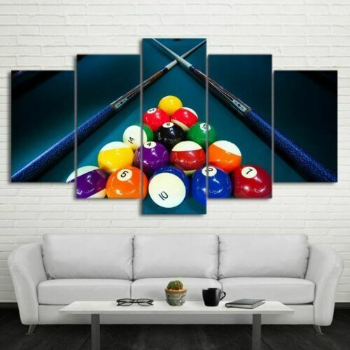 Rules of 8 Ball Pool Eight Billiards Table Game Cue Room Chart Art Poster  24x36