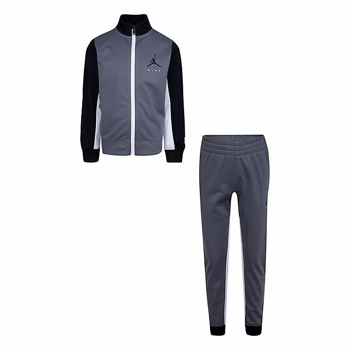 Nike Air Jordan Baby Boy 2-Piece Jumpman Tricot Tracksuit Set Grey/Black 6Months
