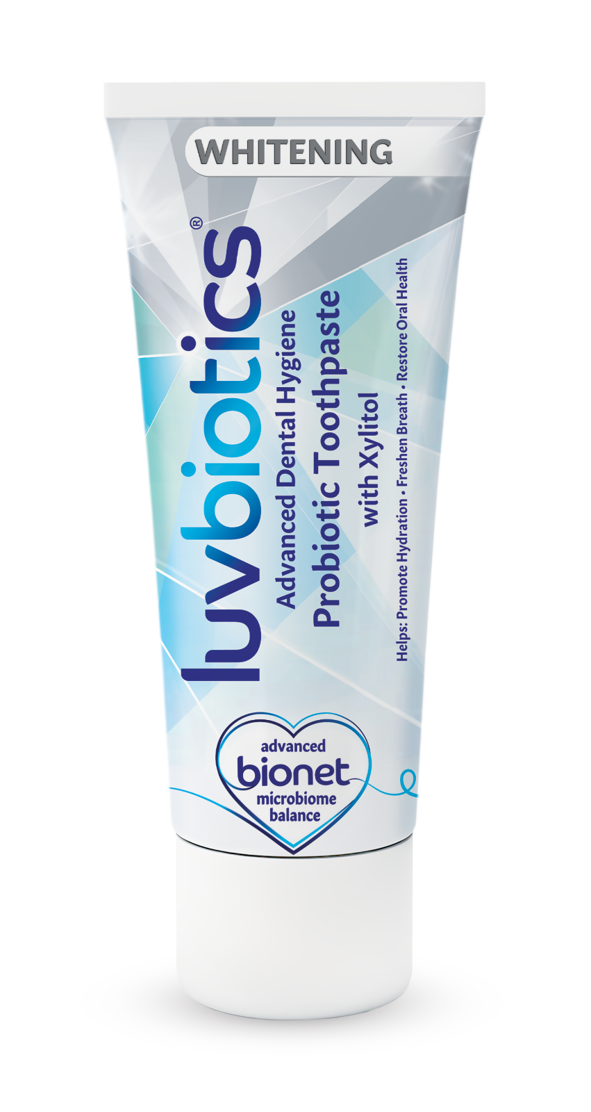 Luv Biotics Whitening Toothpaste with Oral Probiotics, Xylitol, & Aloe Vera – 75