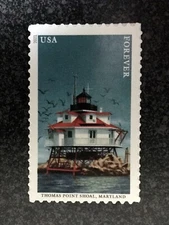 2021USA #5625 Forever Mid Atlantic Lighthouses - Thomas Point Shoal Maryland