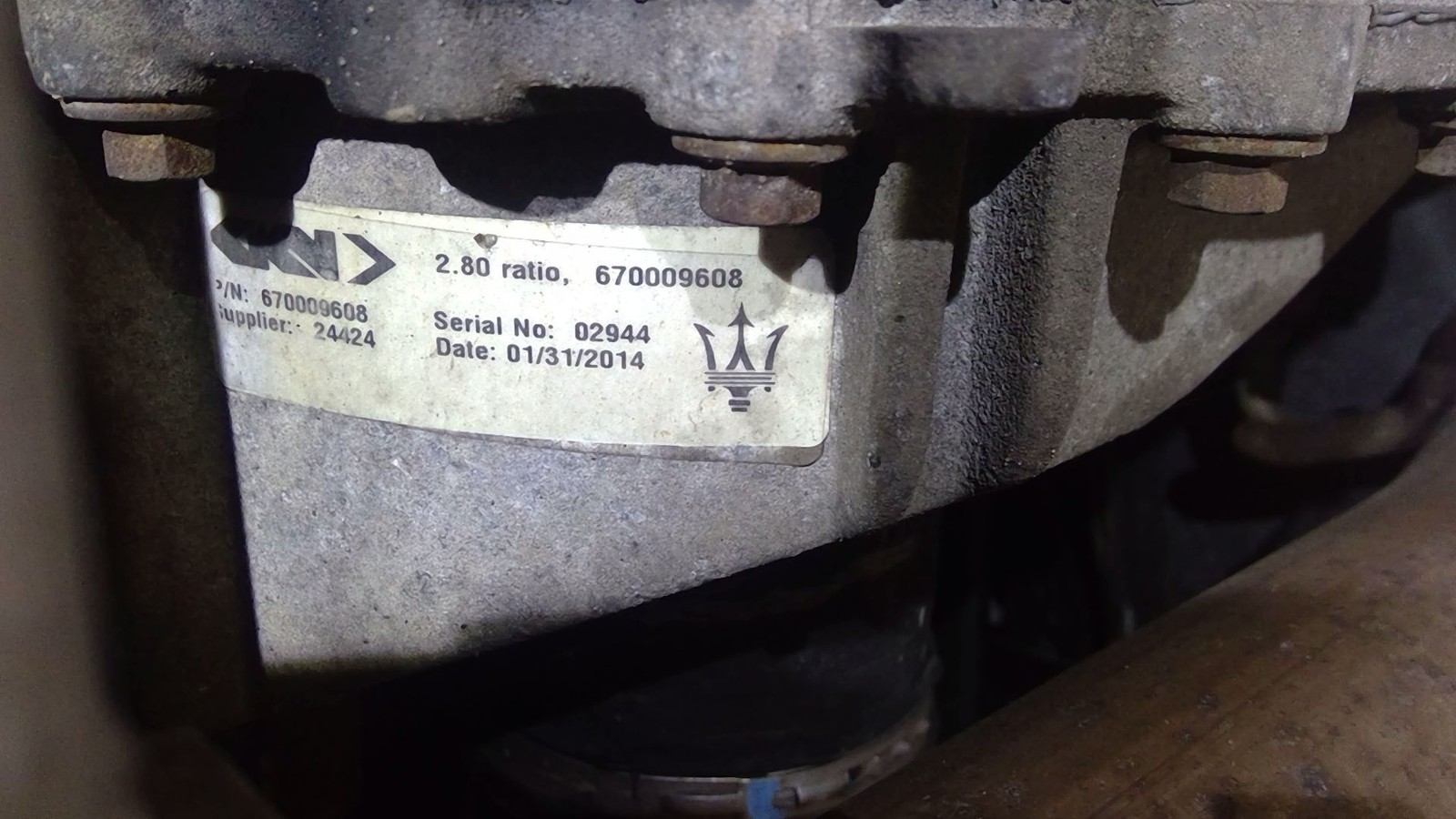 rear mechanic limited slip awd Carrier/differential Assembly MASERATI GHIBLI 14