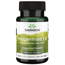 Swanson Peppermint Oil with Rosemary and Thyme - Enteric Coated 100 Softgels