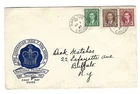 1937 Canada - Hamilton, Ont. 1c-3c Mufti's FDC - Philatelic Society Cachet Cover