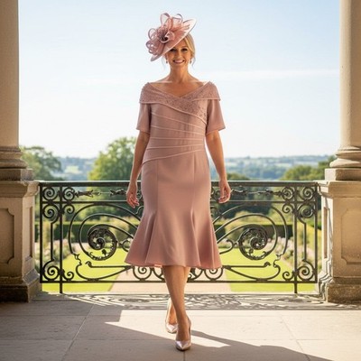 Kleid für Brautmutter in Altrosa unwiderstehlich IR7324E