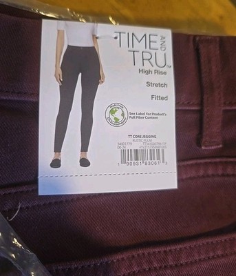 Brand New With Tags Time and Tru High Rise Stretch Fitted Jeggings
