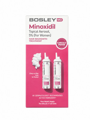 Bosley MD Minoxidil Topical Aerosol 5% (For Women) 4 Month Supply