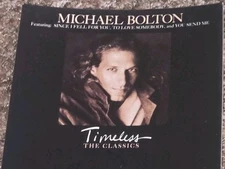 VTG Michael Bolton Timeless Album Cd/record Store Promo STAND UP COUNTER DISPLAY