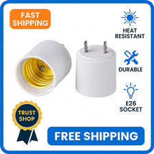 GU24 to E26 E27 Adapter Converter Pin Base to Standard Screw-In Socket 2 Pack