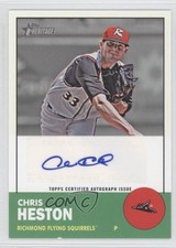 2012 Topps Heritage Minor League Edition Real One Chris Heston #ROA-CH Auto 1b0