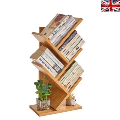 Freistehendes 4-stufiges Bücherregal - perfekt für Bücher, CDs & Dekorationsartikel