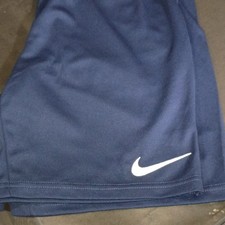 Nike Dri-FIT Men's Athletic Training Shorts Navy Elastic Waist Size S