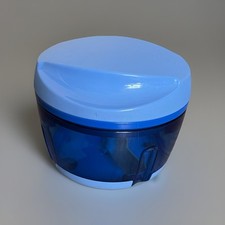 Tupperware Happy Chef Zwiebelschneider Zerkleinerer 300 ml Blau