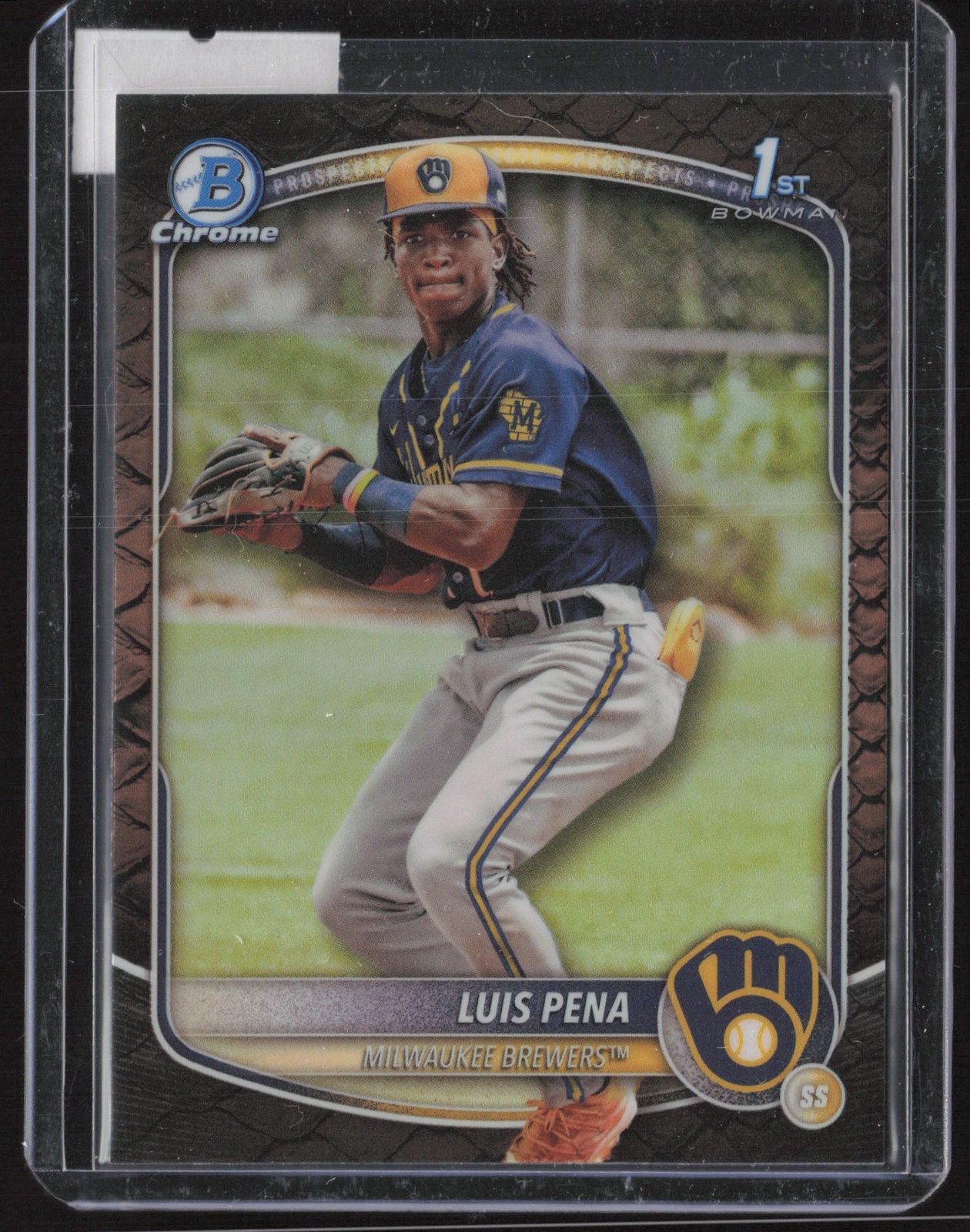 Luis Pena 2025 Bowman Chrome Prospects Reptilian Refractor #BCP-38
