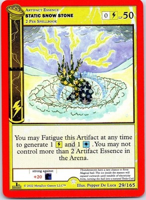 Static Snow Stone - 029/165 - Reverse Holo - LP - UFO First Edition