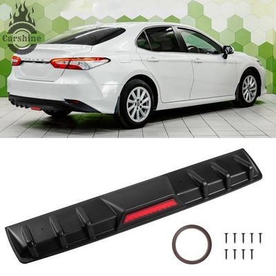 For Toyota Camry Rear Bumper Diffuser Fins Spoiler Lip Splitter Matte Black