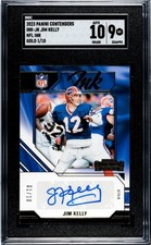 Jim Kelly 2023 Panini Contenders NFL Ink Gold SGC 9 Auto 10