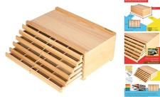 6-Drawer Artist Supply Storage Box - Portable 6-Drawer Storage Box Beechwood