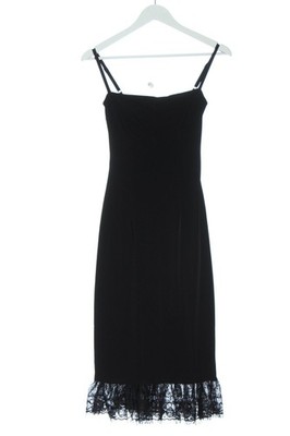 MODA INTERNATIONAL Trägerkleid Damen Kleid Gr. DE 34 schwarz Elegant