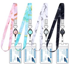 4Pack Cruise Lanyard for Ship Cards, Cruise Essentials 2026, Marble | Detachable