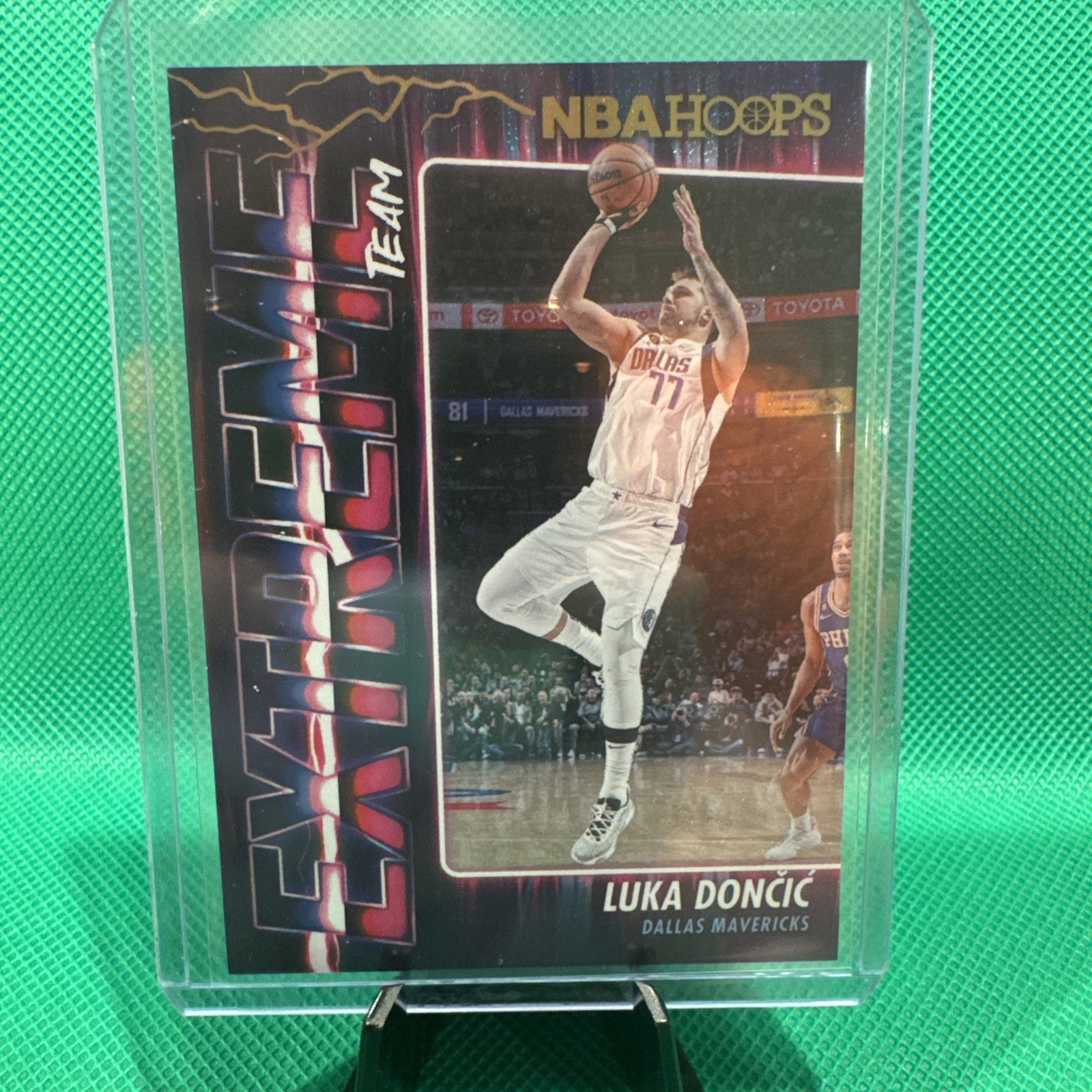 2023-24 Panini NBA Hoops Luka Doncic Extreme Team Foil #13 Dallas Mavericks
