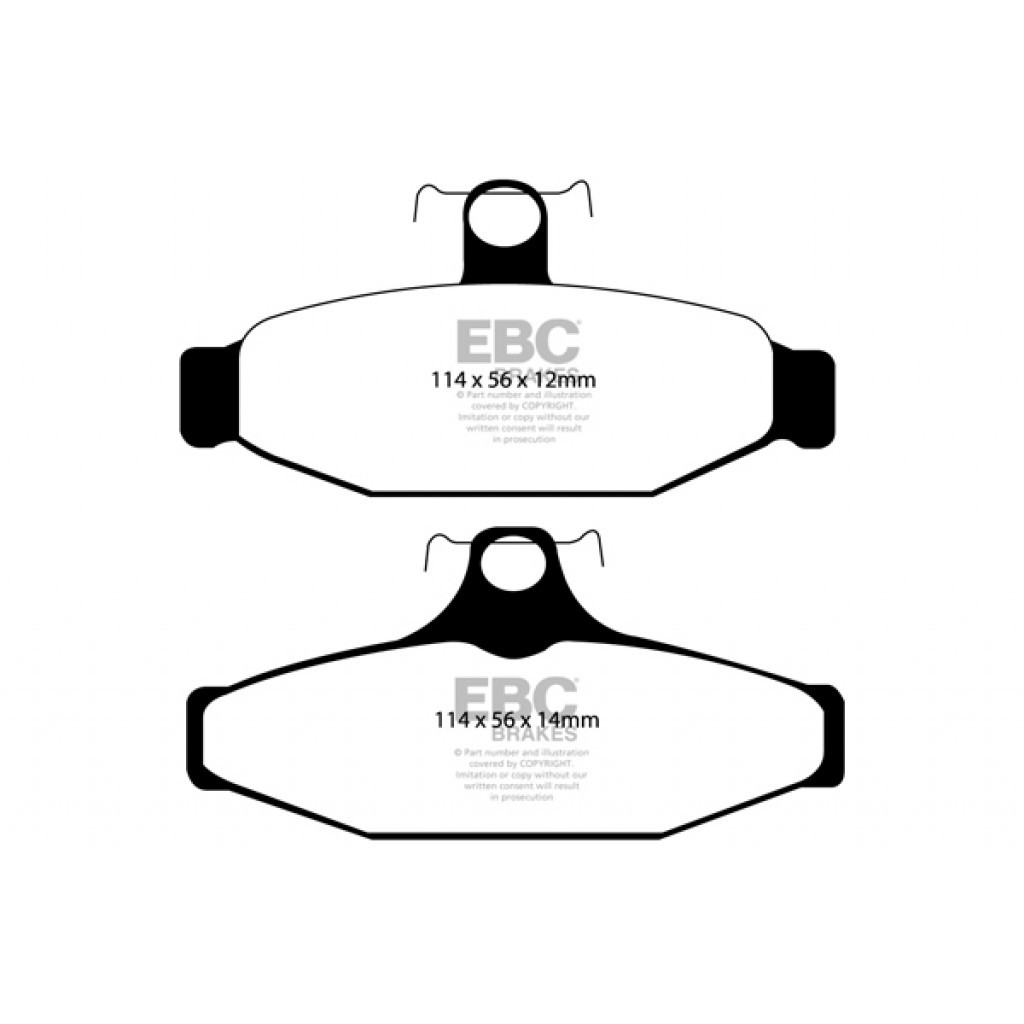 EBC For Aston Martin Virage 5.3 1993 1994 Rear Brake Pads Yellowstuff