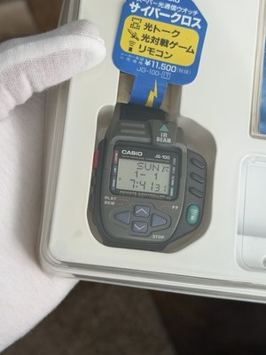 Casio JG100 Cyber Cross Vintage Watch 1994 Japan RARE #555 Fz175