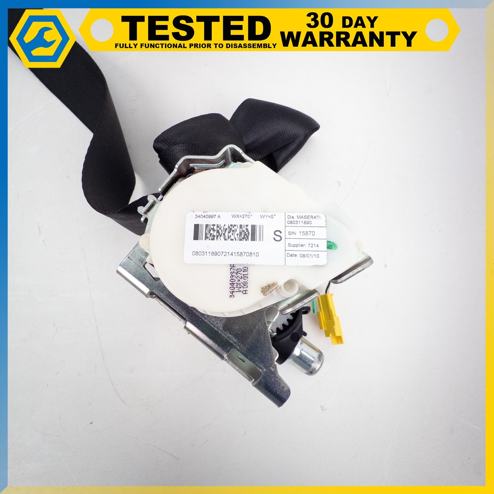 Maserati GranTurismo 2008-2019 Rear Left Seat belt retractor
