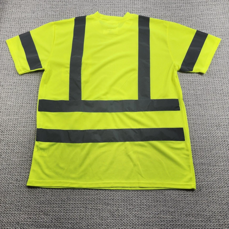 Camisa de segurança masculina Majestic M-SAFE Hi Vis grande 3M reflexiva classe 3 75-5305 - Imagem 2 de 4