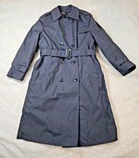 Defense Logistics Agency Garrison Trench Coat Women's Full Zip Luning
