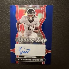 Xzavier Henderson Prizm Draft Picks 2025 Signing Day Auto /249