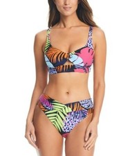 Bar Iii Bikini Top Multi Tropical-Print, L
