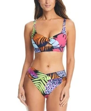 Bar Iii Bikini Top Multi Tropical-Print, L